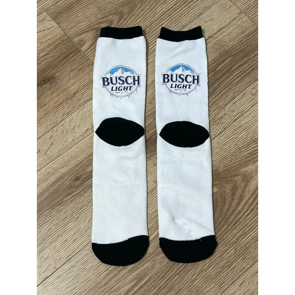 NWT Busch Light Unisex Adult Crew Socks (A01)
